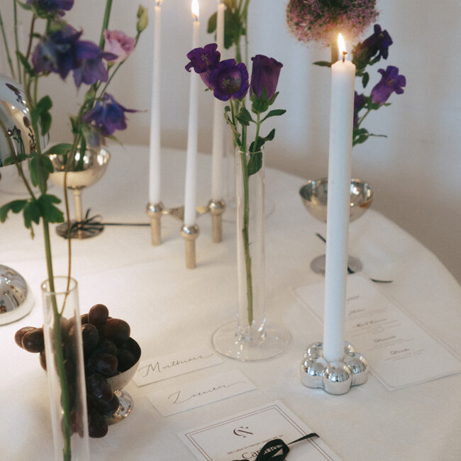 Bridal Tisch mit Kerzen