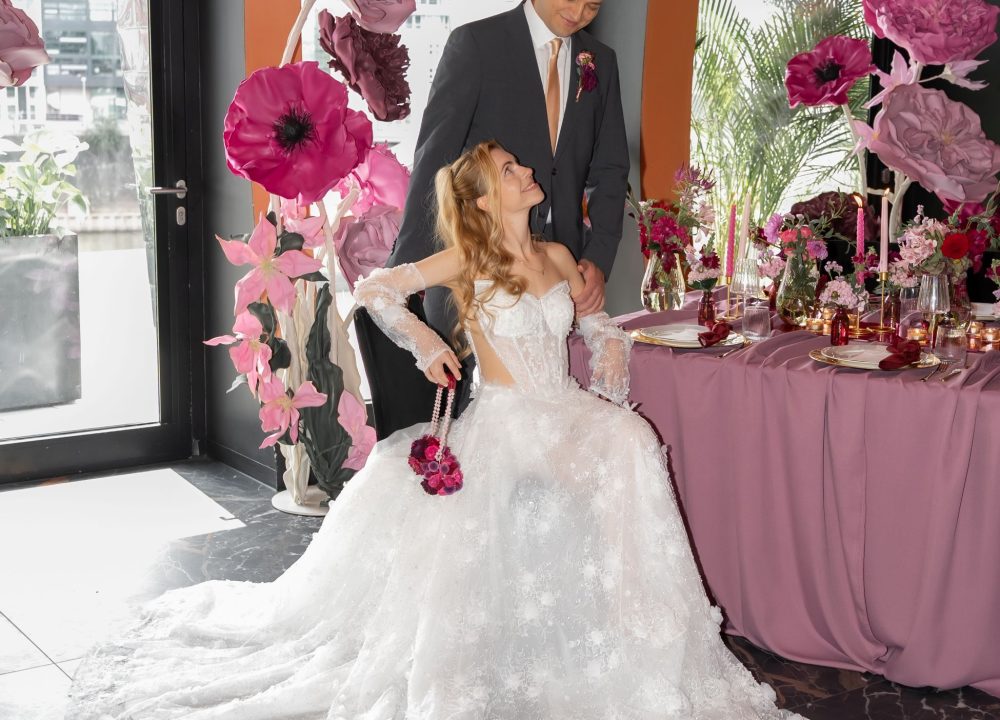 Hyatt Hochzeit entspanntes Brautpaar