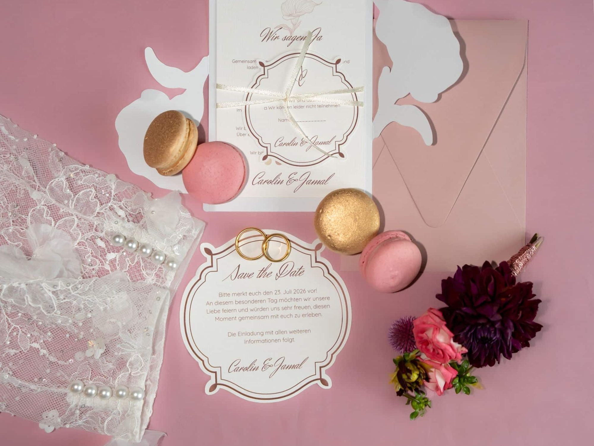 Details einer Hochzeitsplanung in NRW
